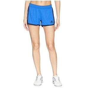 NEW adidas Womens Ultimate Size Small Blue White Knit Training Shorts